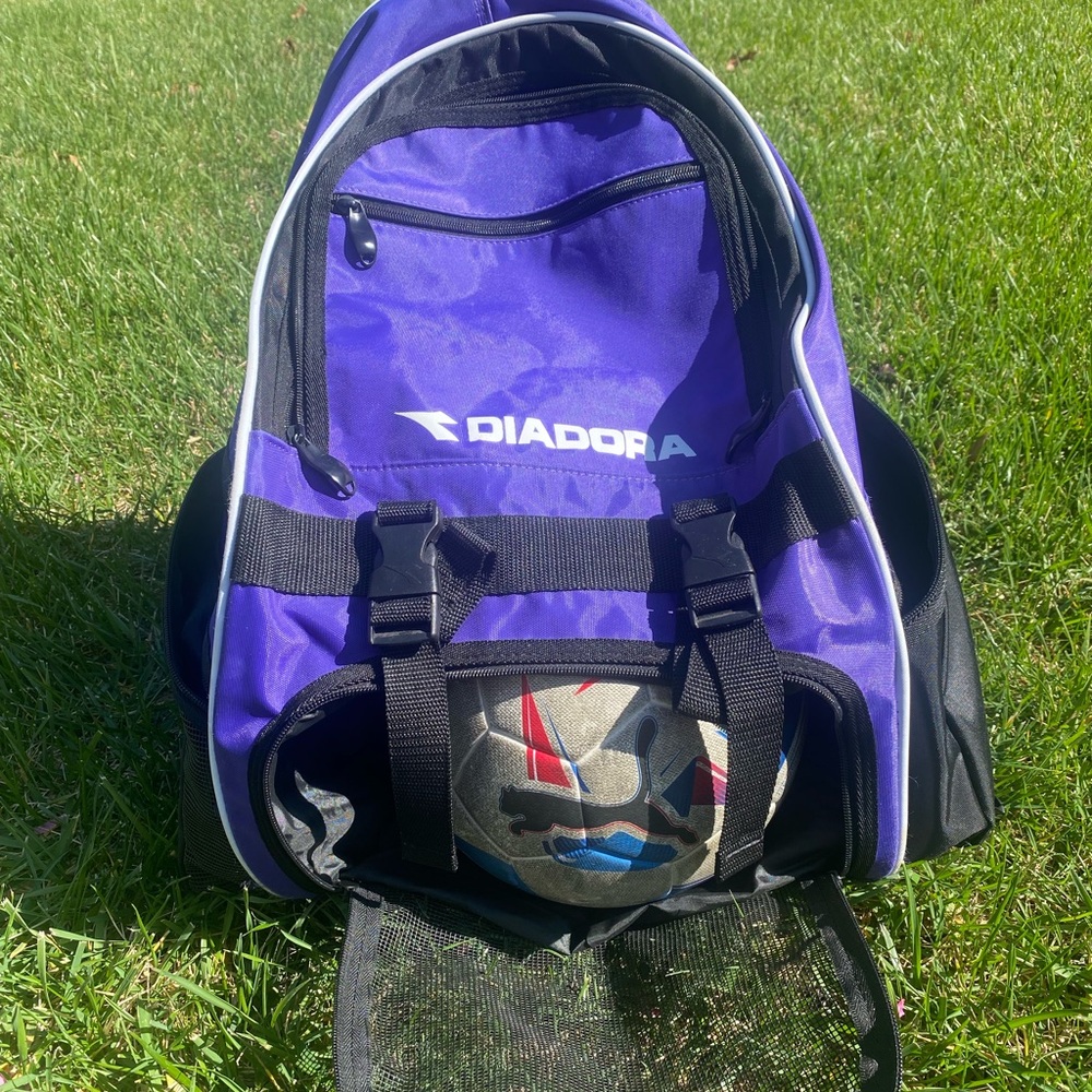 Diadora Purple and Black Men's Backpack